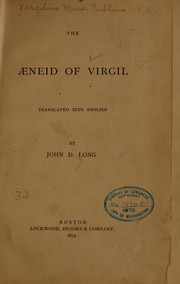 Cover of: The Æneid of Virgil