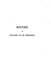 Cover of: Recueil de voyages et de mémoires by Idrīsī, Société de géographie (France ), Marco Polo