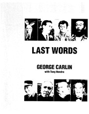 Cover of: Last words by George Carlin
