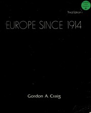 Cover of: Europe since 1914