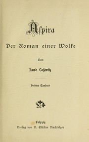 Cover of: Aspira: der Roman einer Wolke