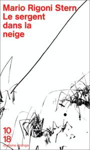 Cover of: Le Sergent dans la neige by Mario Rigoni Stern