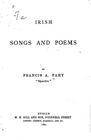 Cover of: Irish Songs and Poems by Francis Arthur Fahy