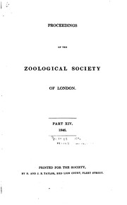 Cover of: Proceedings by Zoological Society of London