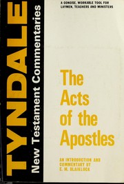 Cover of: The Acts of the Apostles by E. M. Blaiklock