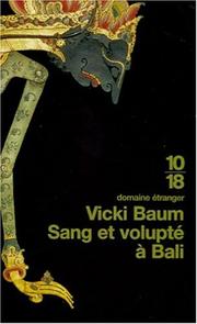 Cover of: Sang et volupte a bali