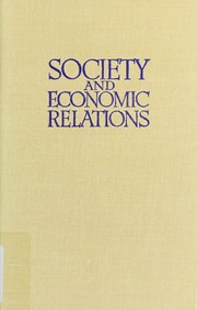 Cover of: Society and economic relations. by N. E. Arti͡uKhin