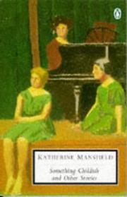 Cover of: Something childish and other stories