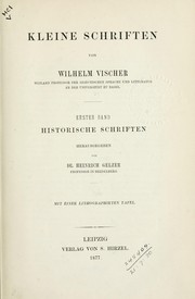 Cover of: Kleine Schriften. by Vischer, Wilhelm