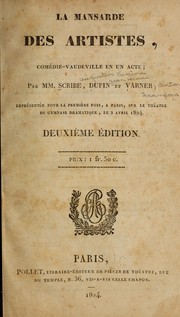 Cover of: La mansarde des artistes: comédie-vaudeville en un acte