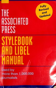 Cover of: Associated Press Stylebook and Libel Manual by Norm Goldstein