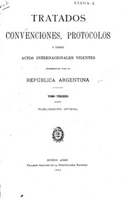 Treaties, etc by Argentina.