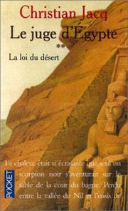 Cover of: La Loi Do Desert by Christian Jacq