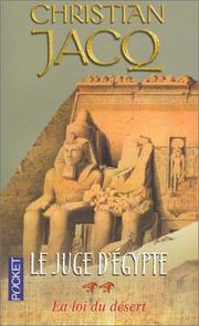 Cover of: Le Juge D'Egypte