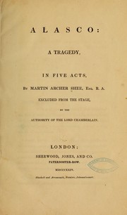 Cover of: Alasco by Martin Archer Shee