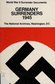 Cover of: World War II surrender documents. by 
