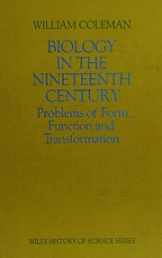 Cover of: Biology in the nineteenth century by Coleman, William