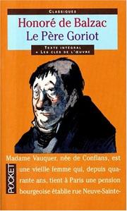 Cover of: Le Pere Goriot by Honoré de Balzac