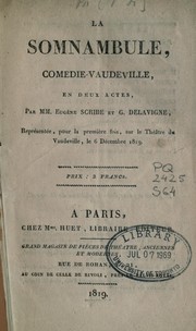 Cover of: Le somnambule by Eugène Scribe