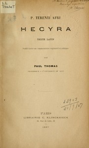 Cover of: Hecyra by Publius Terentius Afer
