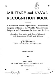 Cover of: Military And Naval Recognition Book by Joel William Bunkley