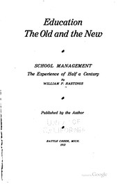 Cover of: Education by William P. Hastings