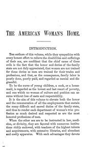 Cover of: The American woman's home: or, Principles of domestis science: being a guide to the formation and maintenance of economical, healthful, beautiful, and Christian homes.