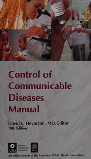 Cover of: Control of communicable diseases manual