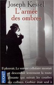 Cover of: L'armée des ombres by Joseph Kessel