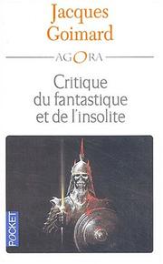 Cover of: Critique du fantastique et de l'insolite