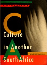 Cover of: Culture in another South Africa