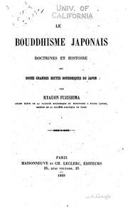 Cover of: Le bouddhisme japonais by Ryauon Fujishima