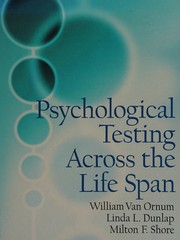 Cover of: Psychological testing across the life span