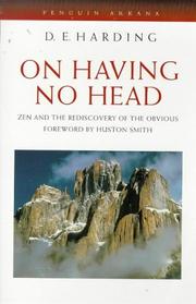 Cover of: On Having No Head: Zen and the Rediscovery of the Obvious (Arkana)