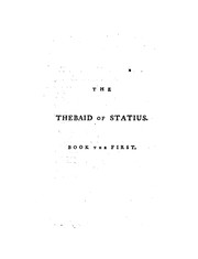 Cover of: The Thebaid of Statius