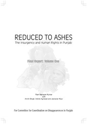 Cover of: Reduced to ashes by Committee for Coordination on Disappearances in Punjab