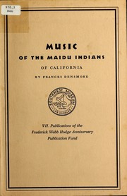 Cover of: Music of the Maidu Indians of California.
