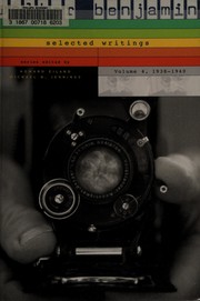 Cover of: Selected writings by Walter Benjamin