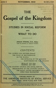 Cover of: The country church and social service