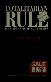 Cover of: Totalitarian Rule: Its Nature and Characteristics (Wesleyan Paperback)