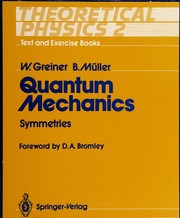 Cover of: Quantum mechanics by Walter Greiner