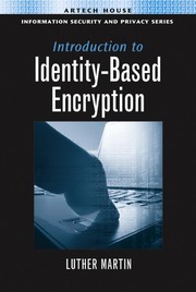 Cover of: Introduction to Identity-Based Encryption