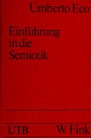 Cover of: Einführung in die Semiotik
