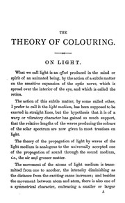 Cover of: The theory of colouring: being an analysis of the principles of contrast and harmony in the arrangement of colours, with their application to the study of nature, and hints on the composition of pictures, etc