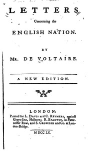 Cover of: Letters Concerning the English Nation by Voltaire