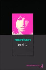 Cover of: Ecrits by Jim Morrison