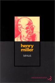 Cover of: Sexus by Henry Miller