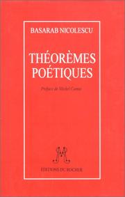 Cover of: Théorèmes poétiques
