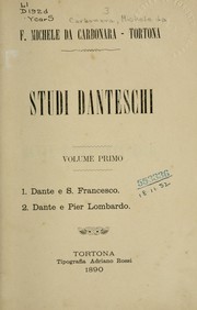 Cover of: Studi danteschi