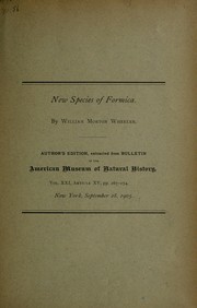 Cover of: Collected papers on ants by William Morton Wheeler